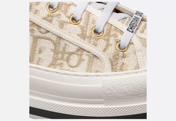 WALK'N'DIOR Platform Sneaker Gold-Tone Dior