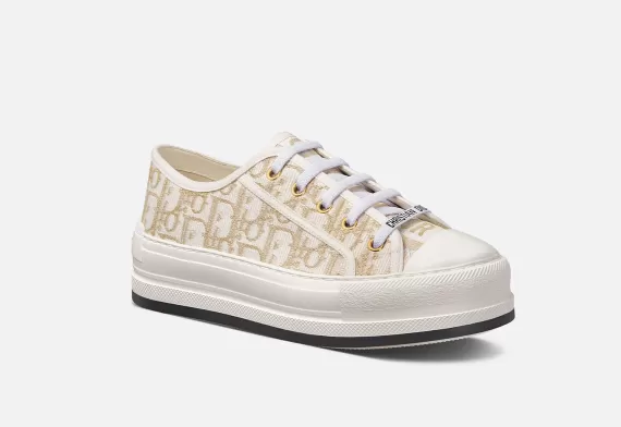 WALK'N'DIOR Platform Sneaker Gold-Tone Dior