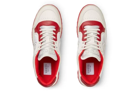 Gucci Mac80 Low-Top Sneakers Red/White