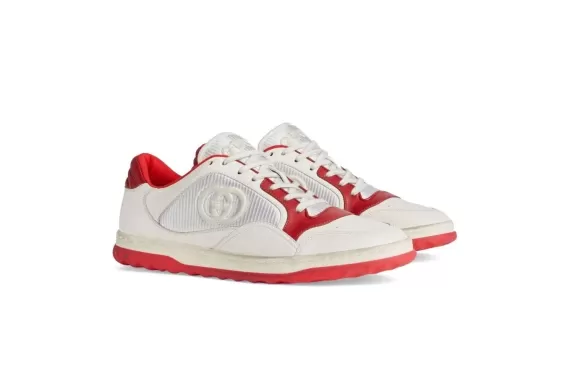 Gucci Mac80 Low-Top Sneakers Red/White