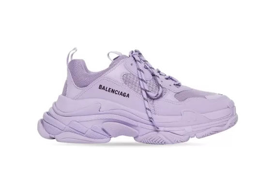 Balenciaga Triple S Low-Top Sneakers Lilac Purple