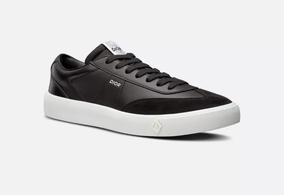 B101 Sneaker Black Smooth Calfskin and Nubuck