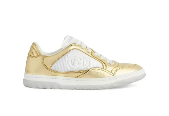 Gucci Mac80 Low-Top Sneakers Yellow Gold/White