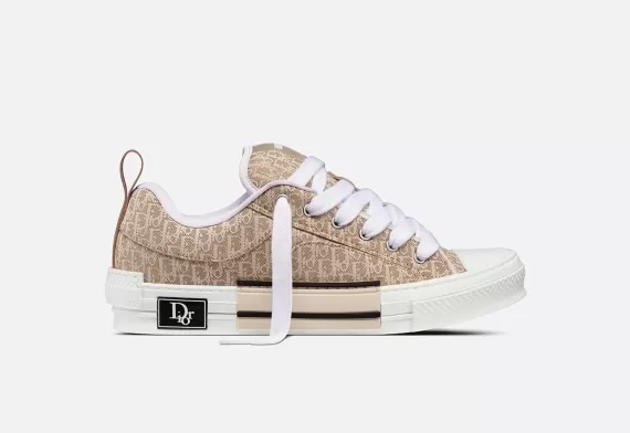 B23 Skater Sneaker Beige Dior Oblique Jacquard