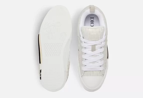 B23 Skater Sneaker Cream Dior Oblique Jacquard