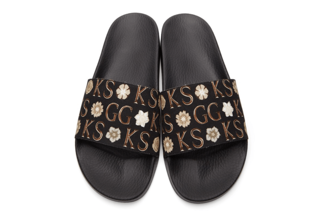 Gucci Black & Brown Ken Scott Edition Eco GG Slides