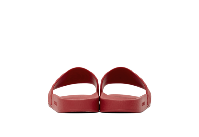 Gucci Red Quilted GG Pool Slides