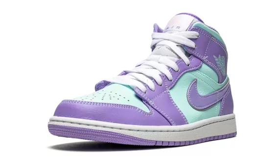 Air Jordan 1 Mid - Purple Pulse / Glacier Blue