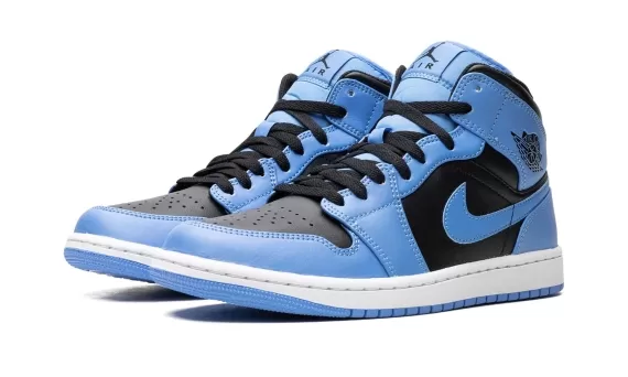 Air Jordan 1 Mid - University Blue Black