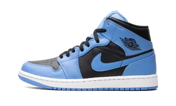 Air Jordan 1 Mid - University Blue Black