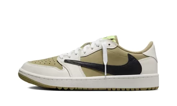 Travis Scott x Air Jordan 1 Low Golf - Neutral Olive