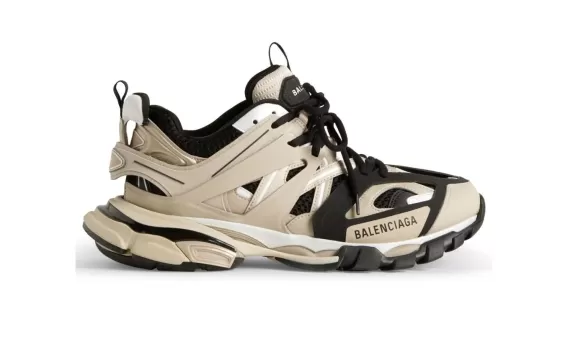 Balenciaga Track Lace-Up Sneakers Black/Beige