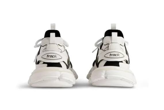 Balenciaga Track Sock Panelled Sneakers - White/Black