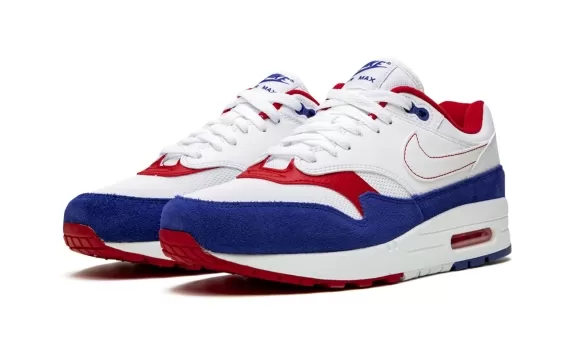 Air Max 1 USA White-Deep Royal Blue