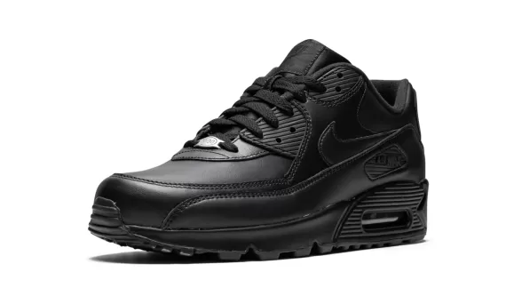 Air Max 90 Leather - Triple Black