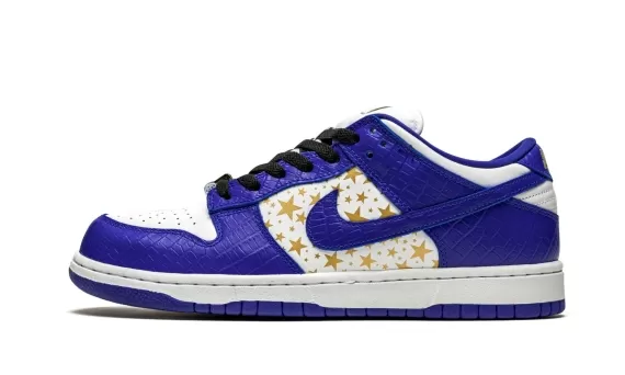 SB Dunk Low Supreme - Stars - Hyper Blue