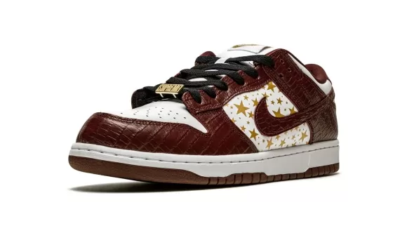 SB Dunk Low Supreme - Stars - Barkroot Brown