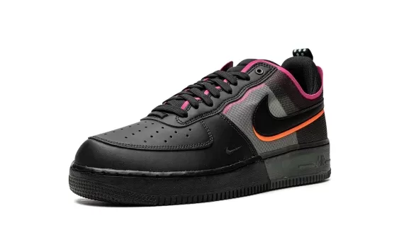 Air Force 1 React - Black / Pink Prime