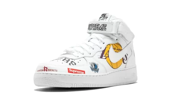 Air Force 1 Mid 07 / Supreme NBA White