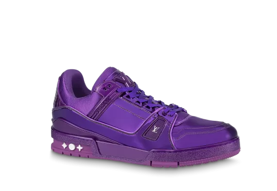 Louis Vuitton Trainer Sneaker - Purple, Metallic canvas