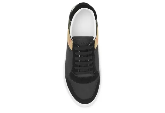 House Check Low-top Sneakers - Black
