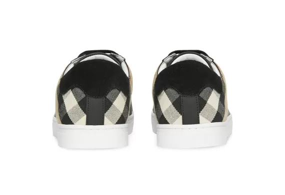 House Check Low-top Sneakers - Black
