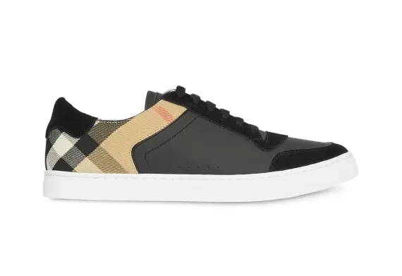 House Check Low-top Sneakers - Black
