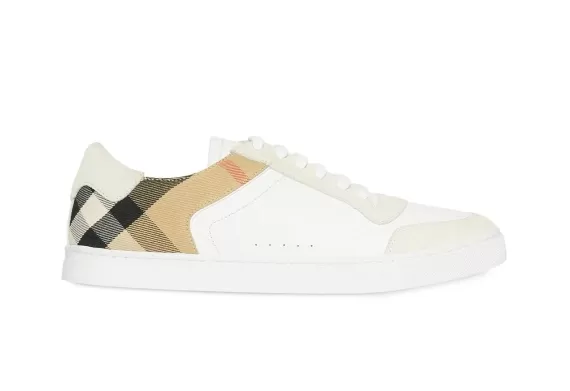 House Check Panel Sneakers White