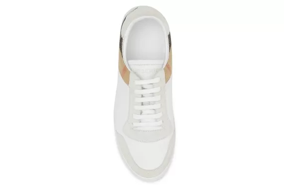 House Check Panel Sneakers White
