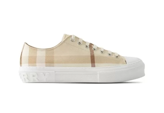 Check Low-top Sneakers - Beige