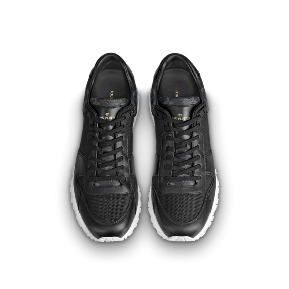 Louis Vuitton Run Away Sneaker - Black, Monogram canvas, calf leather and textile