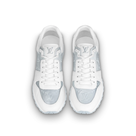 Louis Vuitton Run Away Sneaker - White, Iridescent textile and calf leather