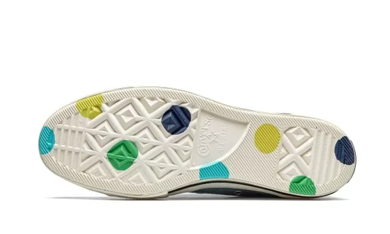 Chuck 70 HI Golf Wang - Denim Polka Dots