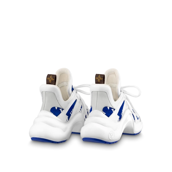 Lv Archlight Sneaker Blue Monogram velvet