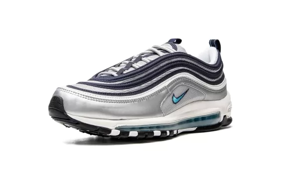 Air Max 97 - Metallic Silver / Chlorine Blue