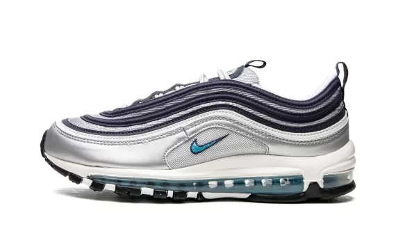 Air Max 97 - Metallic Silver / Chlorine Blue